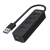 Unitek Hub USB-A, 4 porty USB 3.1, aktywny 10 W 5Gbps H1117A SKLEP KOZIENICE RADOM