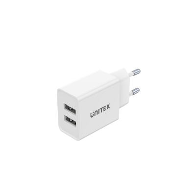 Unitek Ładowarka 2*USB-A 12 W biała  SKLEP KOZIENICE RADOM