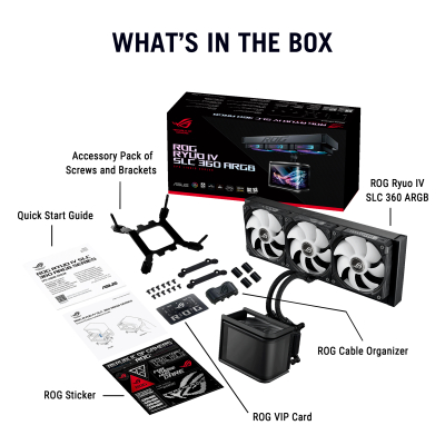 Chłodzenie wodne Asus ROG RYUO IV SLC 360 ARGB 3x120mm SKLEP KOZIENICE RADOM