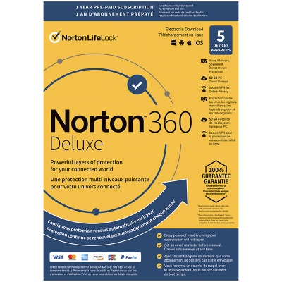 NORTON 360 DELUXE 21394526 PL 1 Użytkownik 5 Urządzeń 1 Rok wersja elektroniczna SKLEP KOZIENICE RADOM