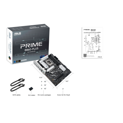 Asus Płyta główna PRIME B860-PLUS Intel LGA1851 4DDR5 DP/HDMI ATX SKLEP KOZIENICE RADOM