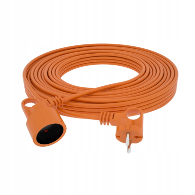 PRZEDŁUŻACZ OGRODOWY ACAR 2x1 250V/10A 10M pomarańczowy M01805