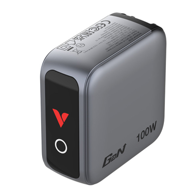 Verbatim, Mini ładowarka GaN z wyświetlaczem TFT 2 x USB-C / 1 x USB-A 100W