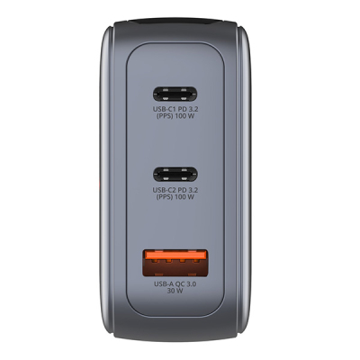 Verbatim, Mini ładowarka GaN z wyświetlaczem TFT 2 x USB-C / 1 x USB-A 100W