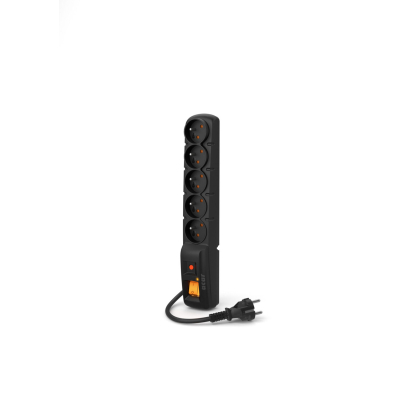 FILTR PRZECIWPRZEPIĘCIOWY ACAR F5 5 GNIAZD 5M czarny W0103